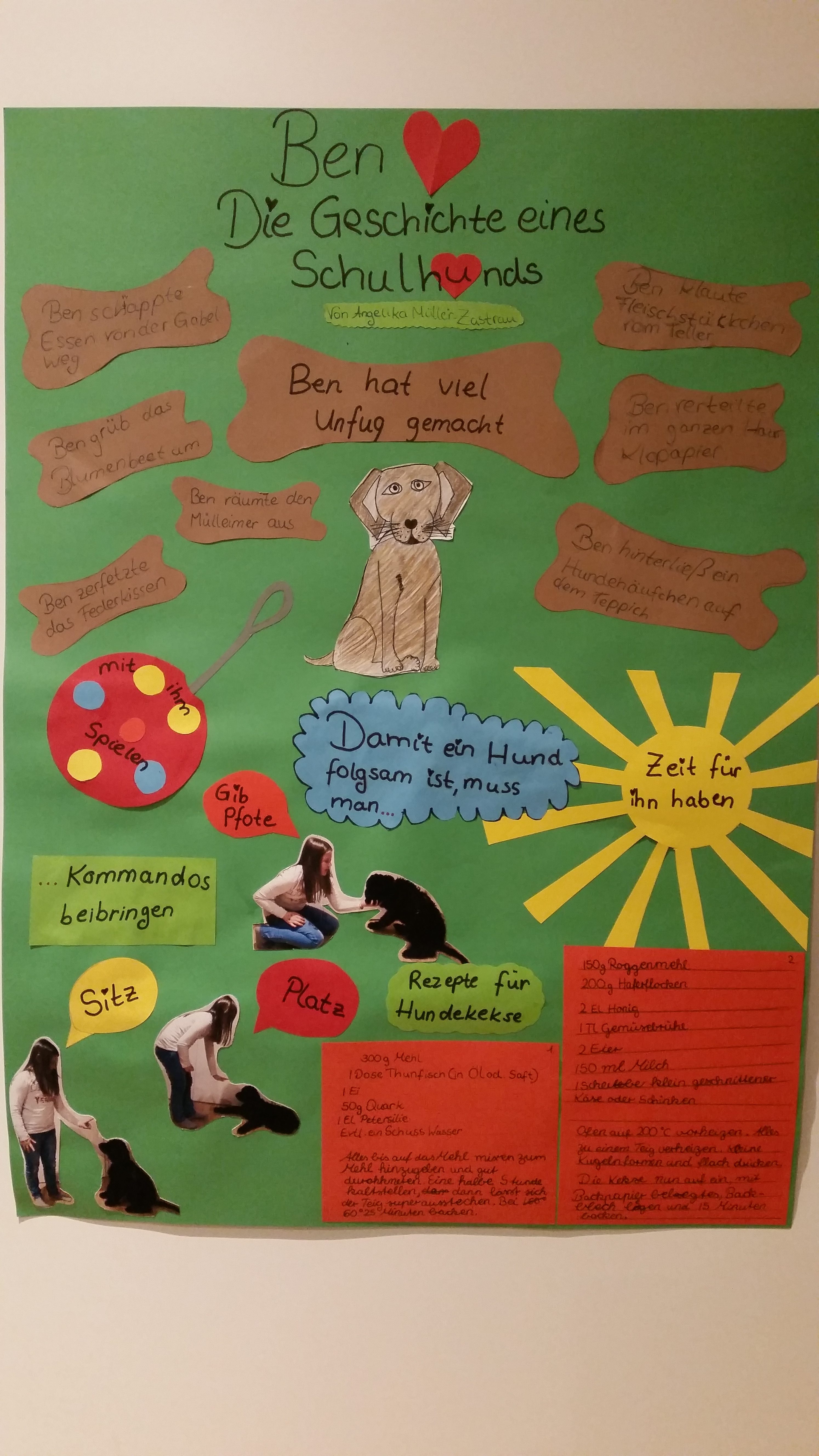 Hier Eine Buchvorstellung Zum Buch Ben Die Geschichte Eines Schulhunds Maria Montessori Grundschule Hausen