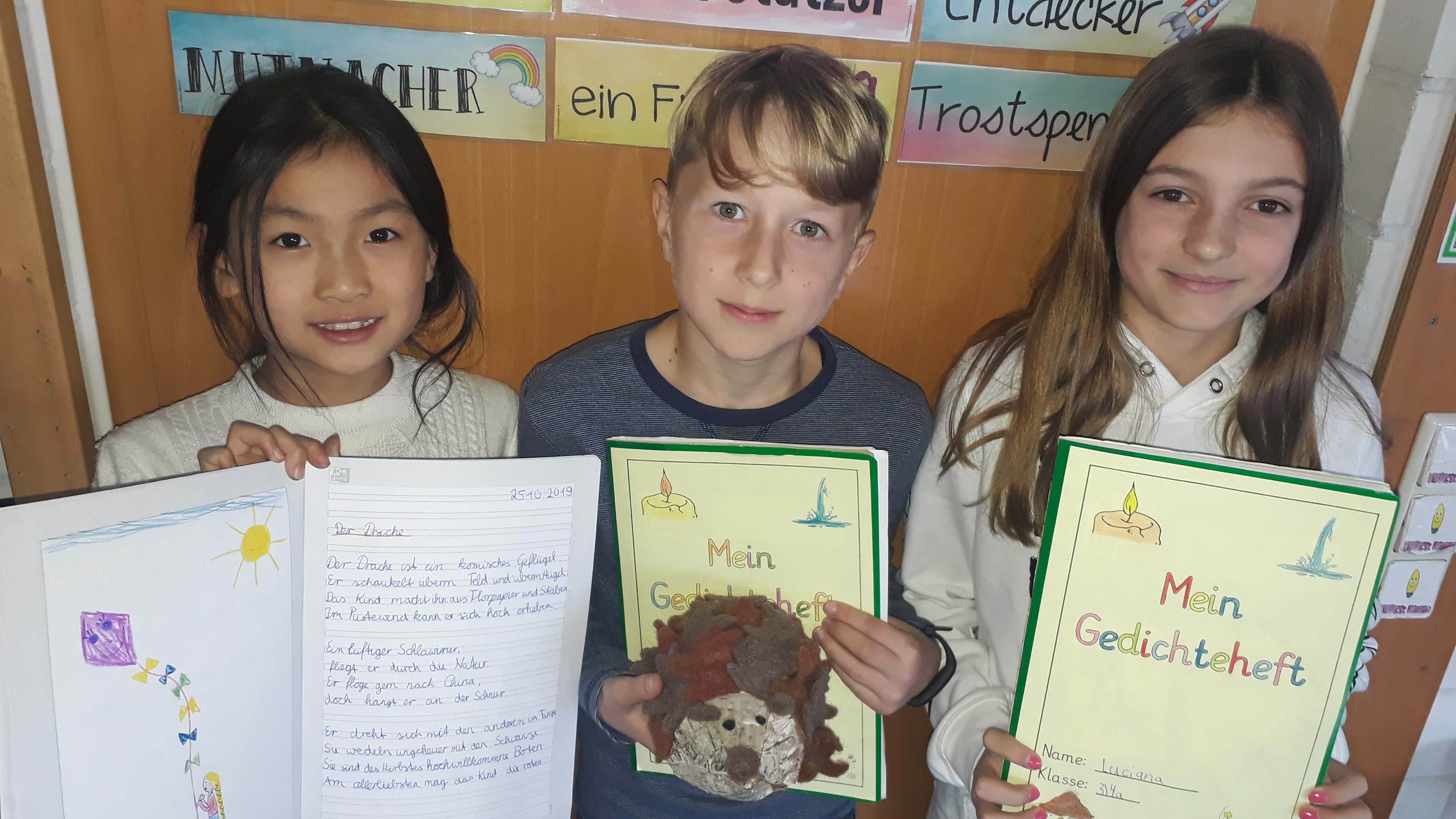 Deutsch Projekt Klasse 3 4 Gedichte Die Vier Elemente Maria Montessori Grundschule Hausen